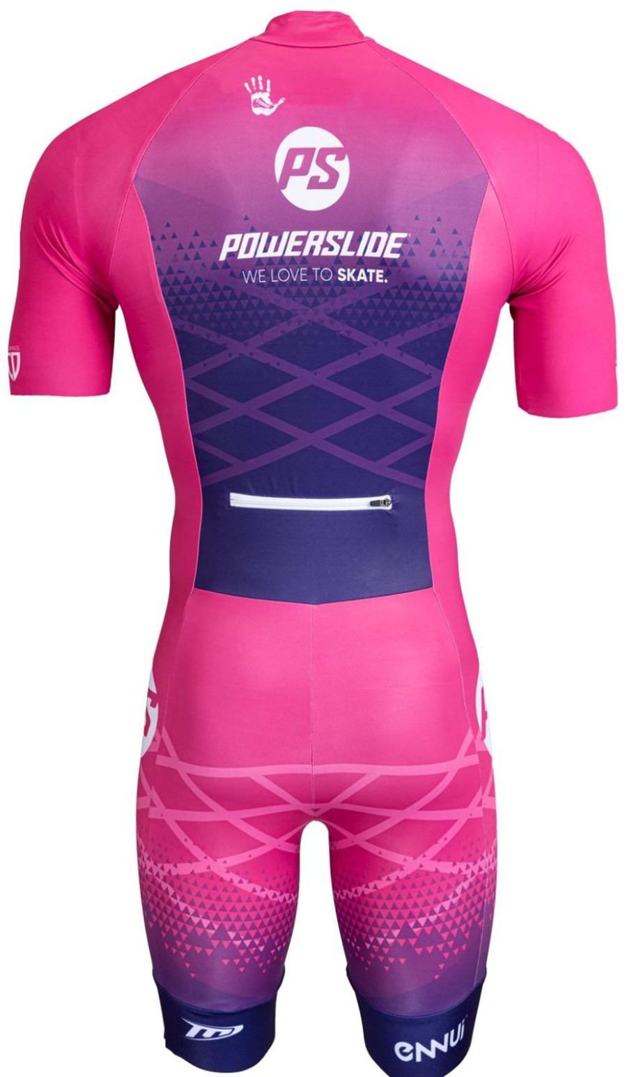 Skating Powerslide Skate Apparel | Powerslide Pink-Two 2021 Inline Skinsuit Chest Pink