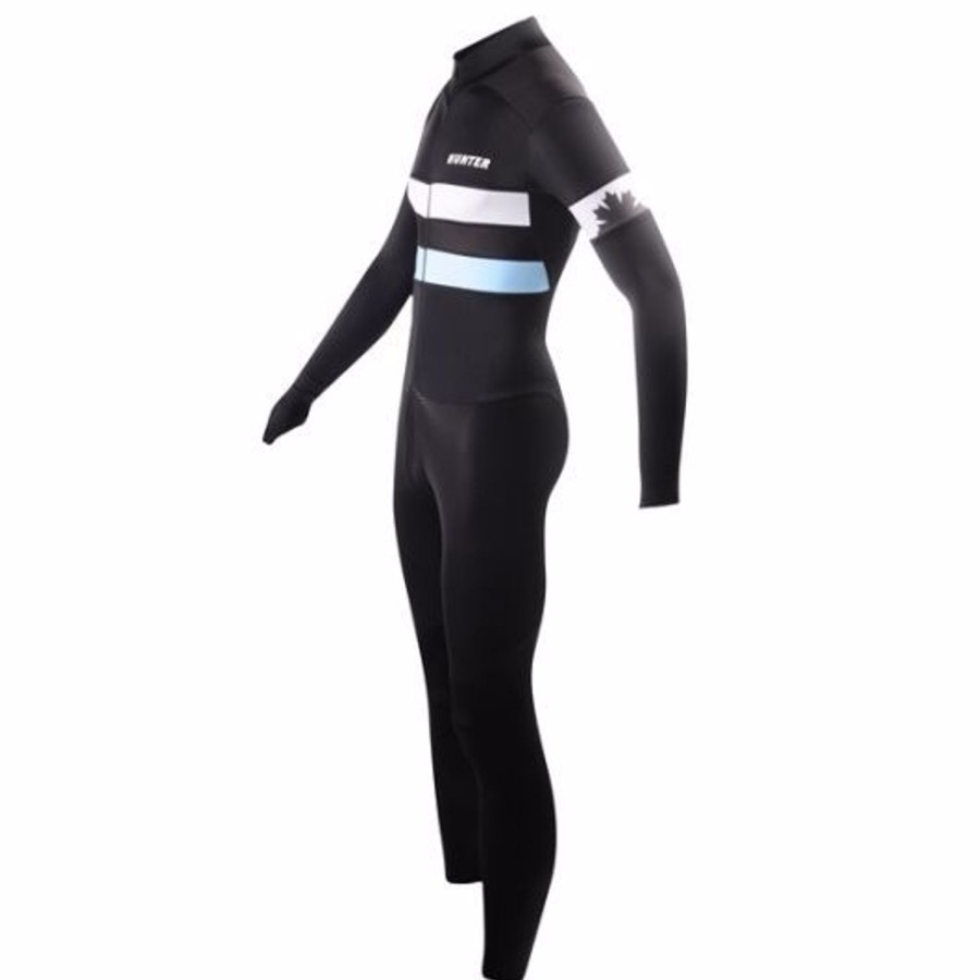 Skating Hunter Ice Skate Apparel | Hunter Speedsuit Rtr Lycra Met Cap Retro Navy-White