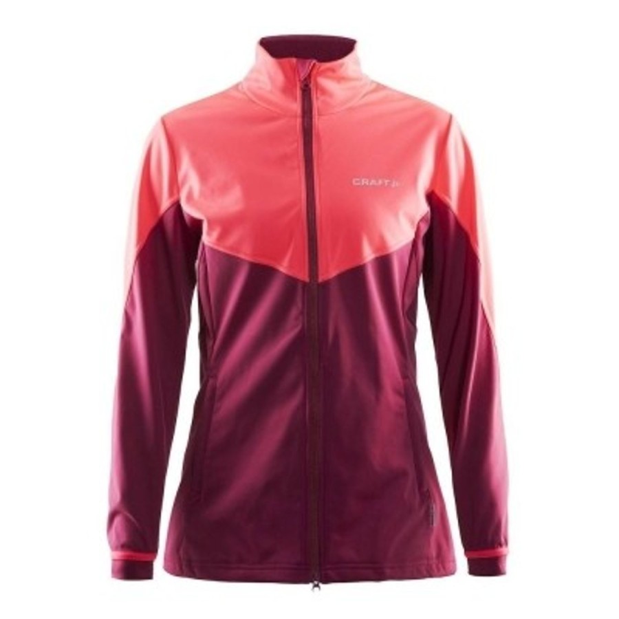 Running & Hiking Craft Sportjackets | Craft Voyage Jacket Ruby/Crush - Woman