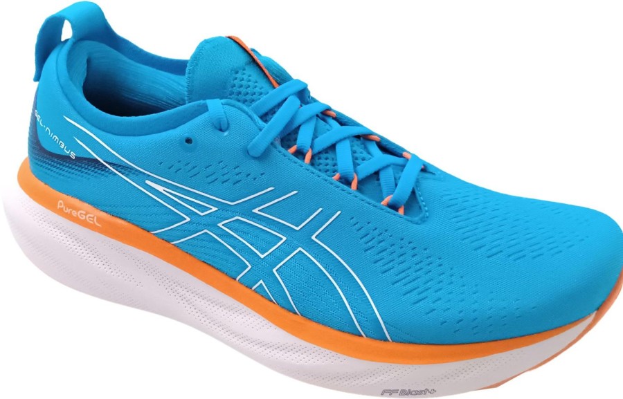 Running & Hiking Asics Runningshoes | Asics Nimbus 25 Island Blue/Sun Peach