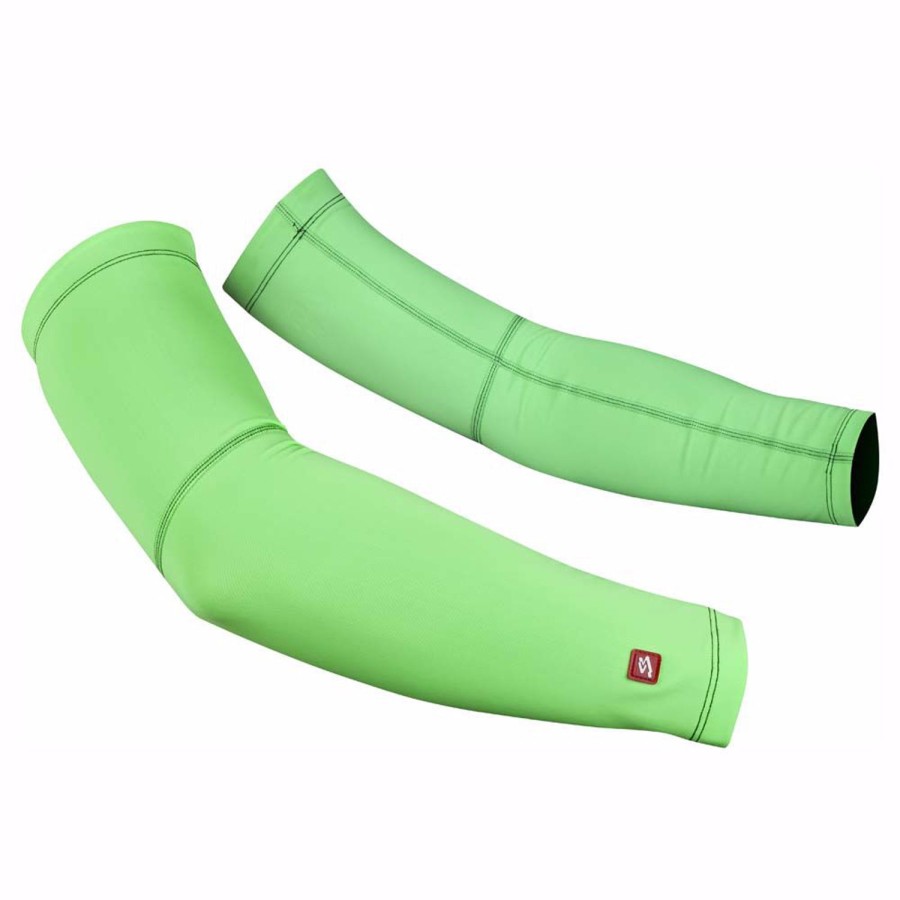 Cycling & Triathlon Spiuk Arm And Leg Pieces | Spiuk Armwarmers Fluor Green Lycra