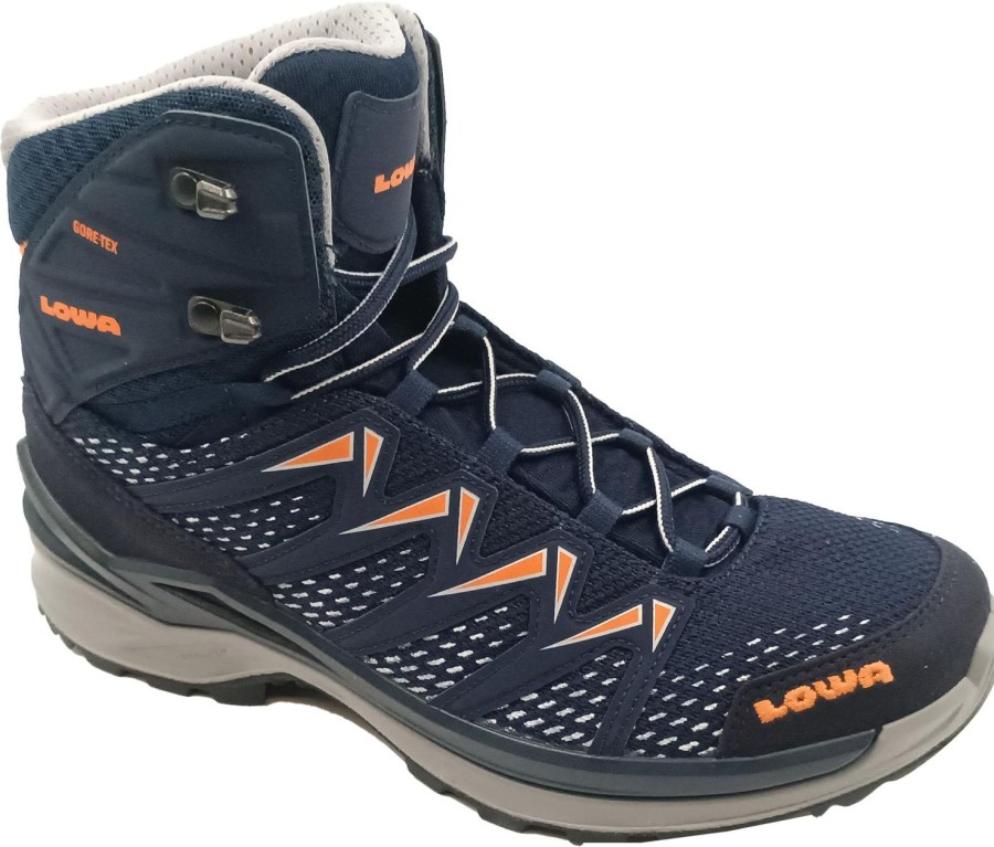 Running & Hiking Lowa Outdoor Walking & Hiking Shoes | Lowa Innox Pro Gtx Mid Navy/Flame