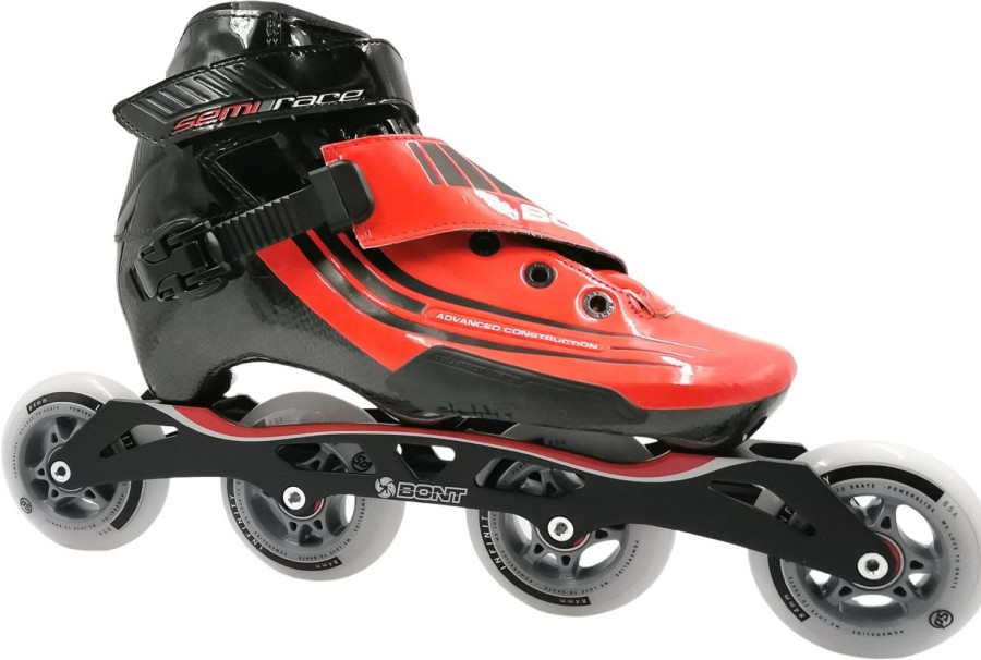 Skating Bont Inline Skates | Bont Semi Race Red 3Pt 84Mm