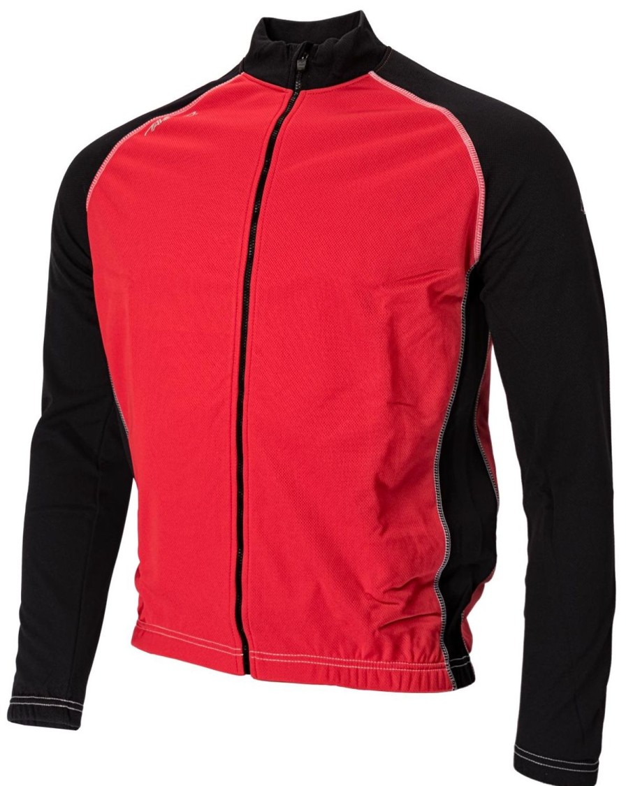 Cycling & Triathlon Avento Cycling Apparel Men | Avento Sportsjacket Windbreaker Black/Red