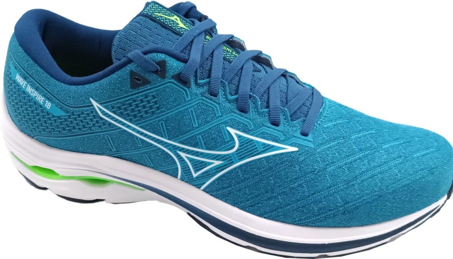 Running & Hiking Mizuno Runningshoes | Mizuno Wave Inspire 18 Moroccan Blue/White/Gibraltars