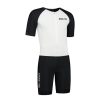 Cycling & Triathlon Dare2Tri Triathlon Suits | Dare2Tri Mens Aero Tri-Suit White/Black