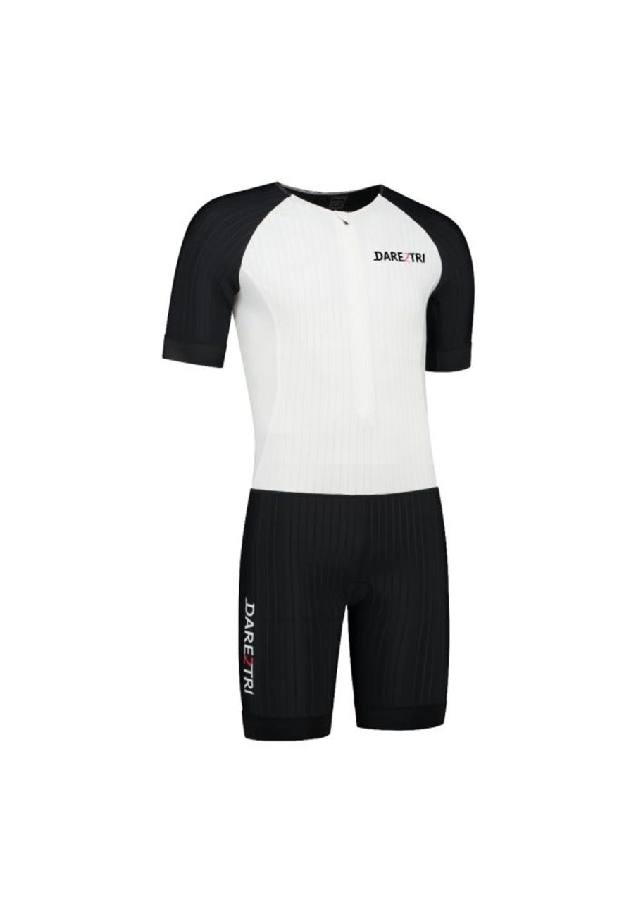 Cycling & Triathlon Dare2Tri Triathlon Suits | Dare2Tri Mens Aero Tri-Suit White/Black