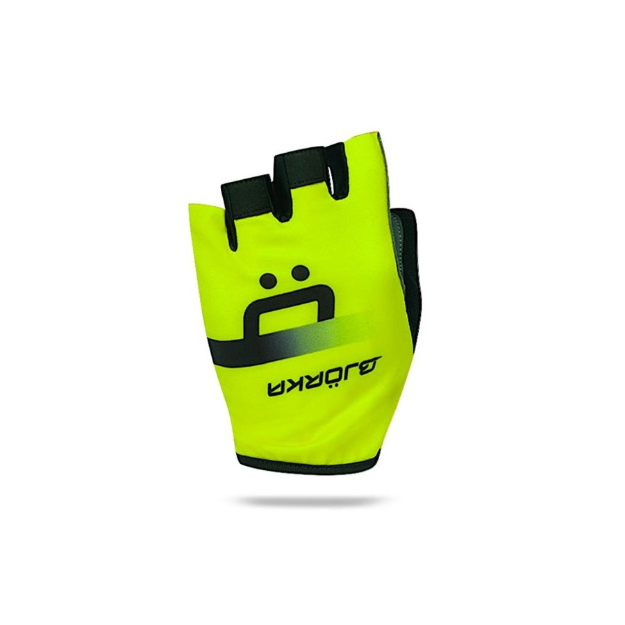 Cycling & Triathlon Bjorka Cycling Gloves Short | Bjorka Bike Glove Isoard Yellow Fluo/Black