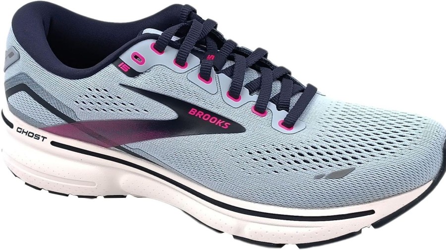 Running & Hiking Brooks Runningshoes | Brooks Ghost 15 Kentucky Blue/Peacoat/Pink