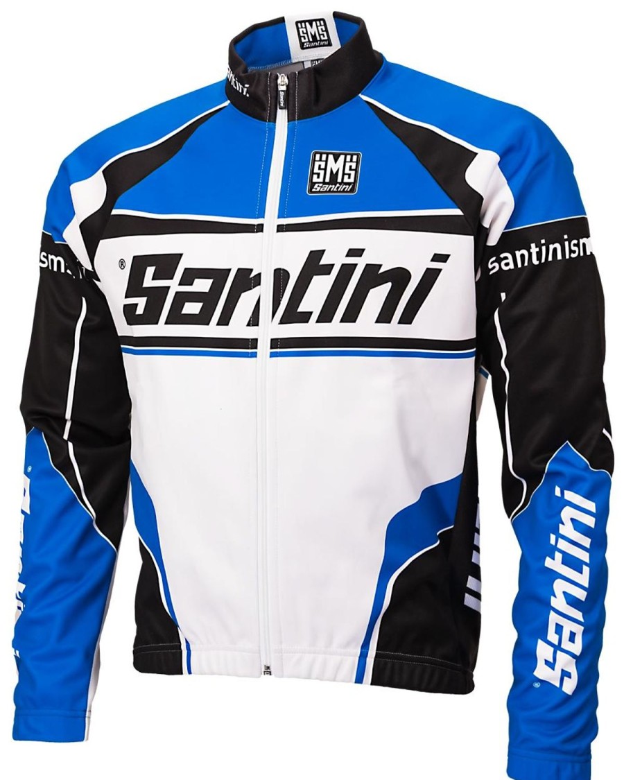 Cycling & Triathlon Santini Cycling Apparel Men | Santini Windstopper Jacket Team Logo