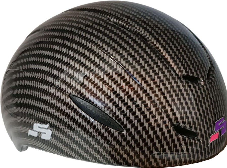 Skating Skate-Tec Ice Accessoires | Skate-Tec Ice Skating Helmet 013 Pro Carbon Black