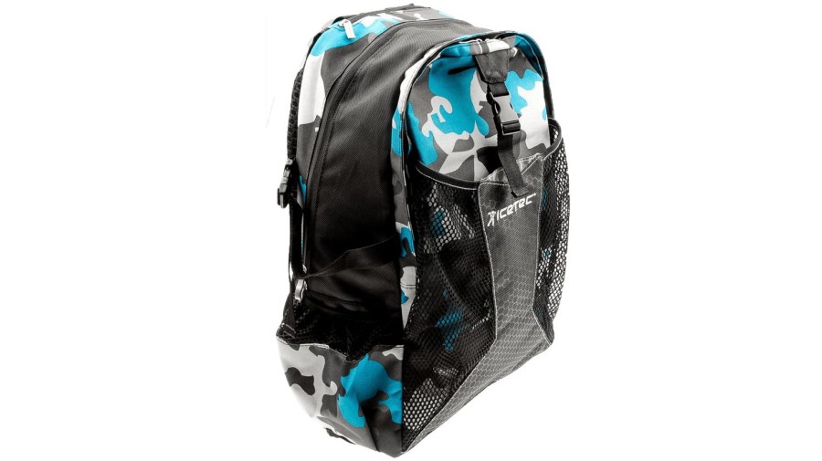 Skating Icetec Skating And Skate Bags | Icetec Skating / Rollerblading Backpack Light Blue Camouflage