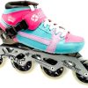 Kids Bont | Bont Pursuit Skate Fluor Pink/Light Blue Skate Kids 84Mm