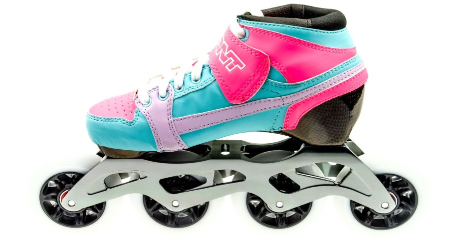 Kids Bont | Bont Pursuit Skate Fluor Pink/Light Blue Skate Kids 84Mm