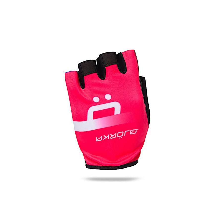 Cycling & Triathlon Bjorka Cycling Gloves Short | Bjorka Bike Glove Isoard Pink Fluo/Black