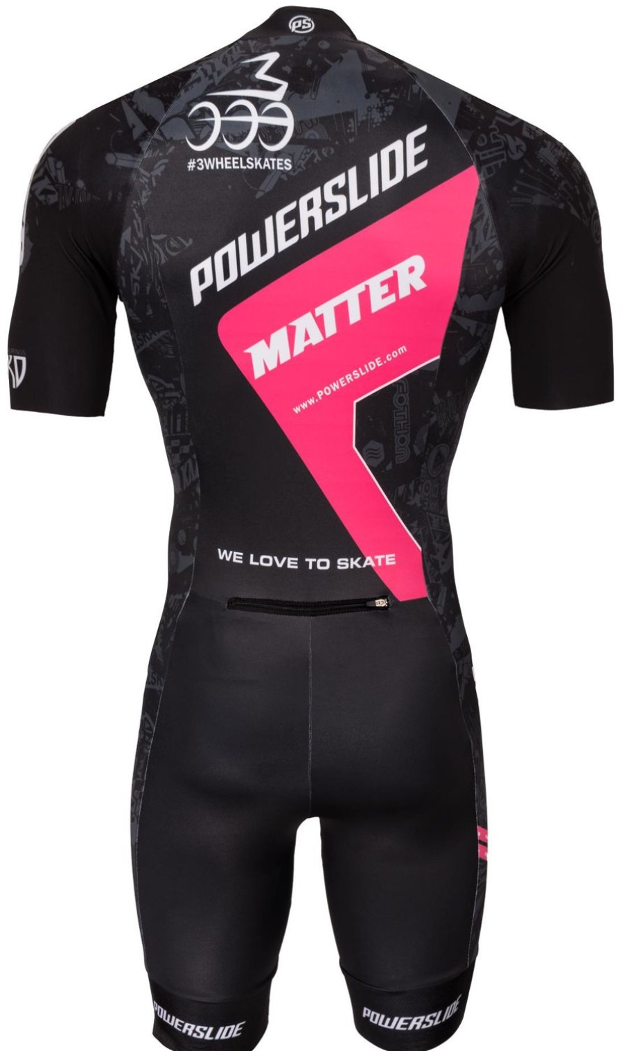 Skating Powerslide Skate Apparel | Powerslide Inline Skinsuit World Black/Pink 2017