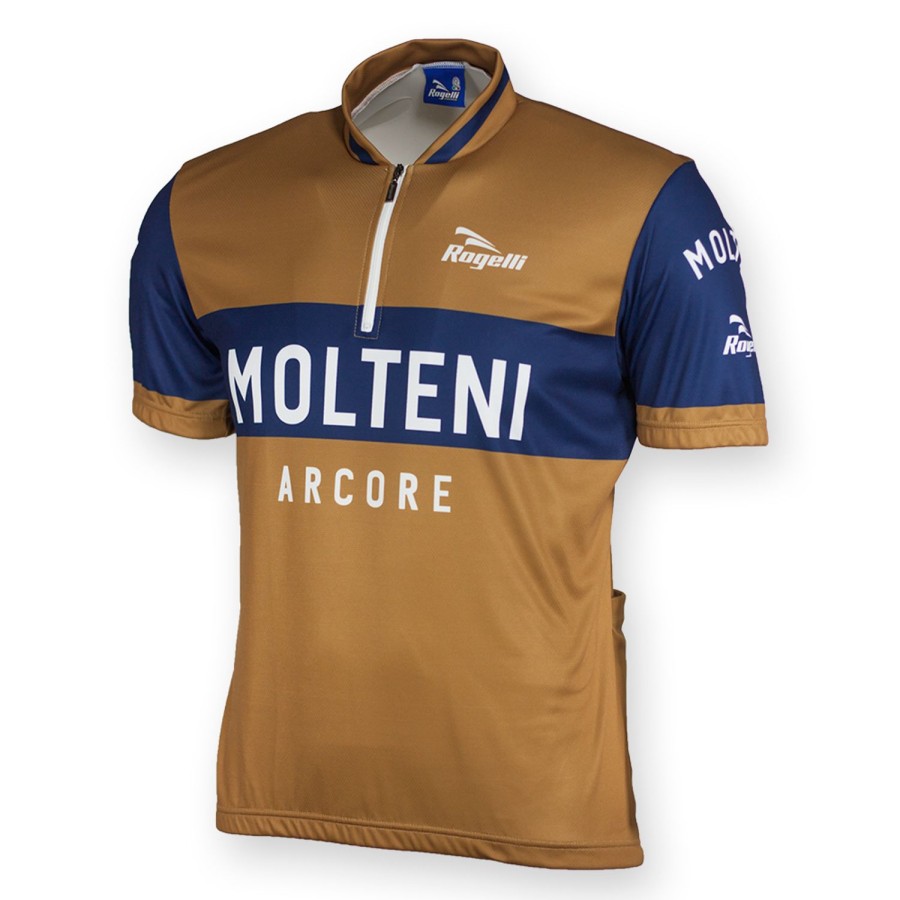 Cycling & Triathlon Rogelli Cycling Apparel Men | Rogelli Replica Bike Shirt Molteni Short Sleeve