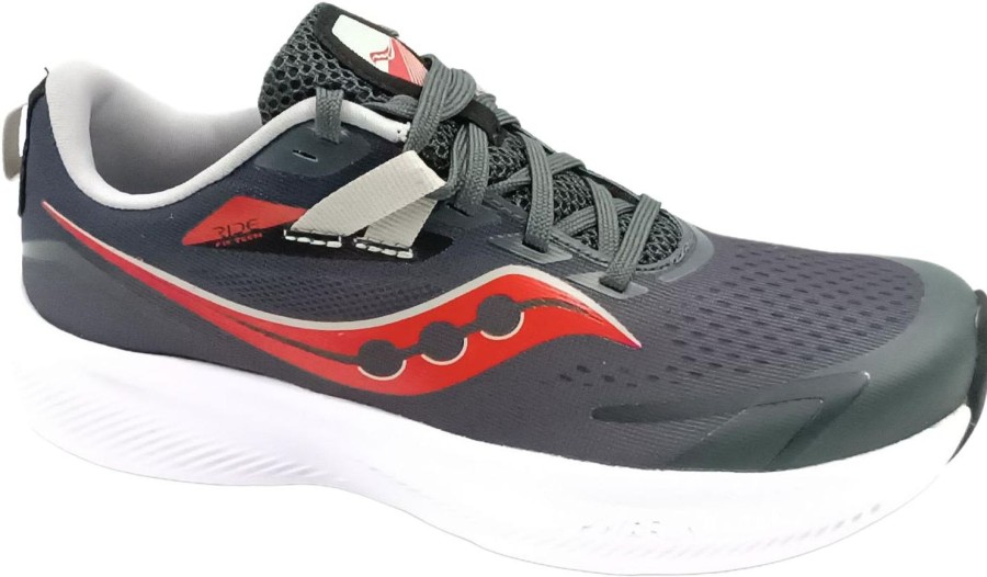 Running & Hiking Saucony Runningshoes | Saucony Ride 15 Grey/Black/Red