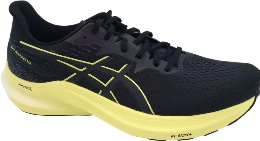 Running & Hiking Asics Runningshoes | Asics Gt-2000 12 Black/Glow Yellow