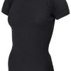 Thermal- & Underwear Avento Thermal Undershirts | Avento Base Layer Black Sleeve Crew Neck Shirt - Woman