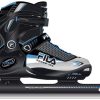 Kids Fila | Fila Wizy Ice Speed Combinoor (Verstelbaar) Black/Silver/Light Blue