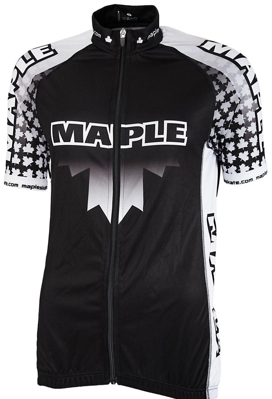 Cycling & Triathlon Maple Cycling Apparel Men | Maple Cycling Shirt Black/White