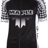 Cycling & Triathlon Maple Cycling Apparel Men | Maple Cycling Shirt Black/White