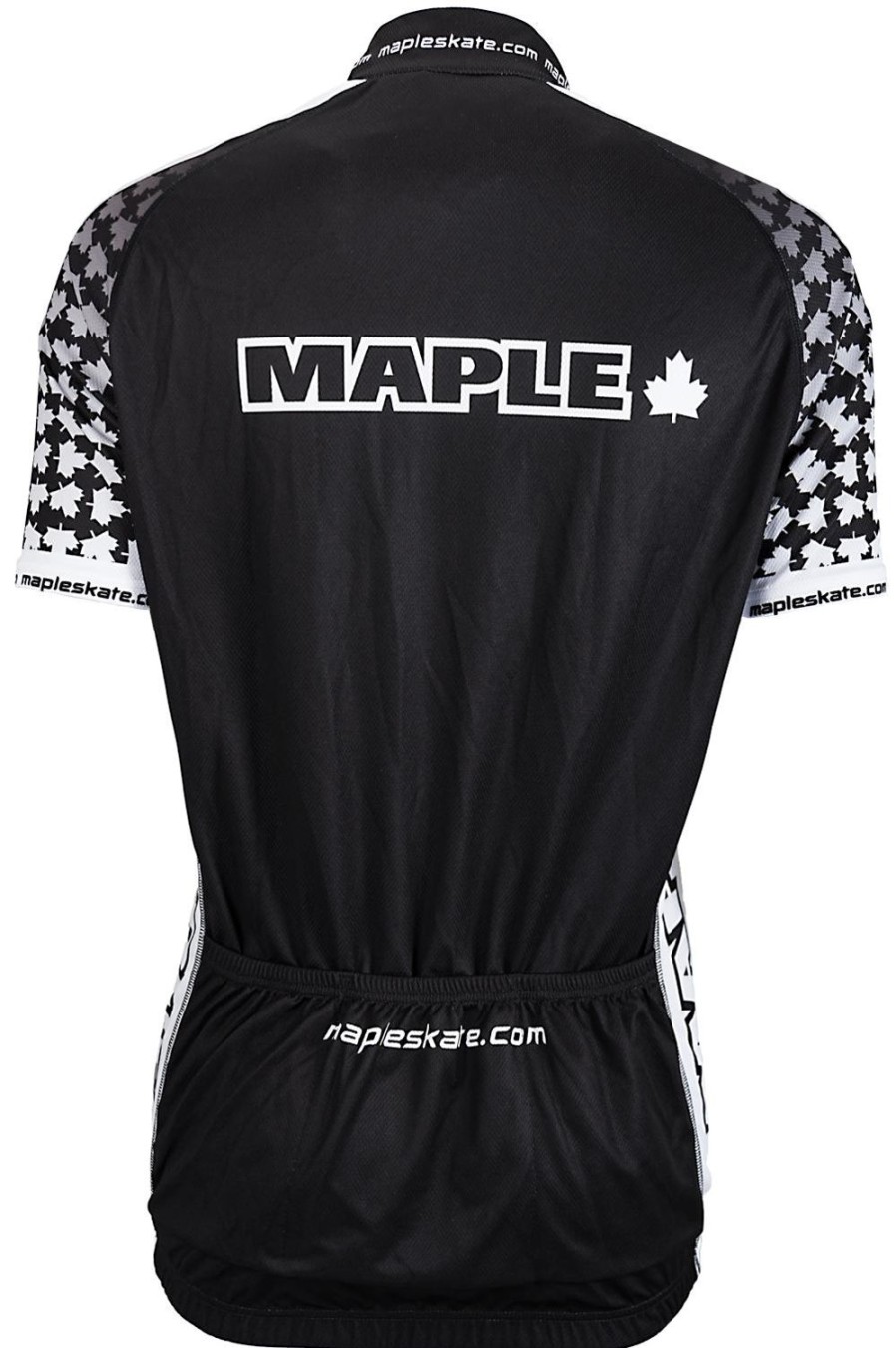 Cycling & Triathlon Maple Cycling Apparel Men | Maple Cycling Shirt Black/White