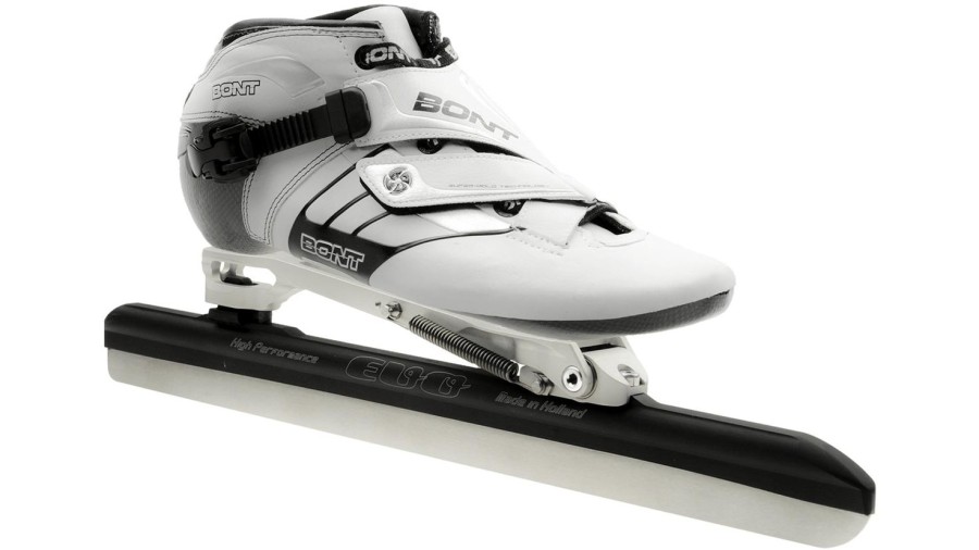 Skating Bont Long Track Skates | Bont Z White With Ehs Chrome