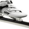 Skating Bont Long Track Skates | Bont Z White With Ehs Chrome