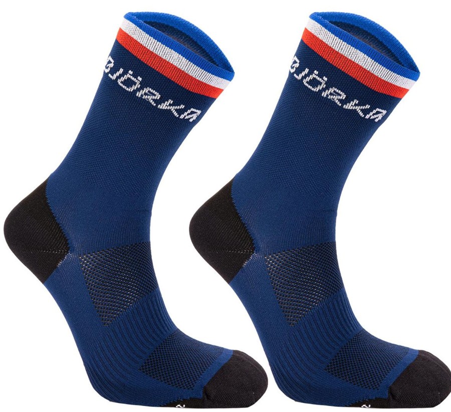 Cycling & Triathlon Bjorka Cycling Socks | Bjorka Fietssok France Marine