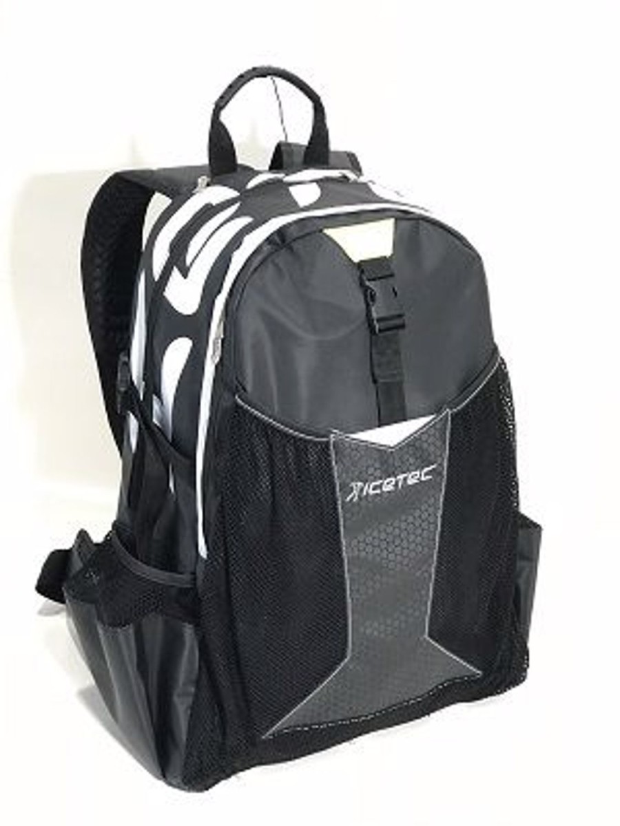 Skating Icetec Skating And Skate Bags | Icetec Skating / Rollerblading Backpack Teen Waterproof Black