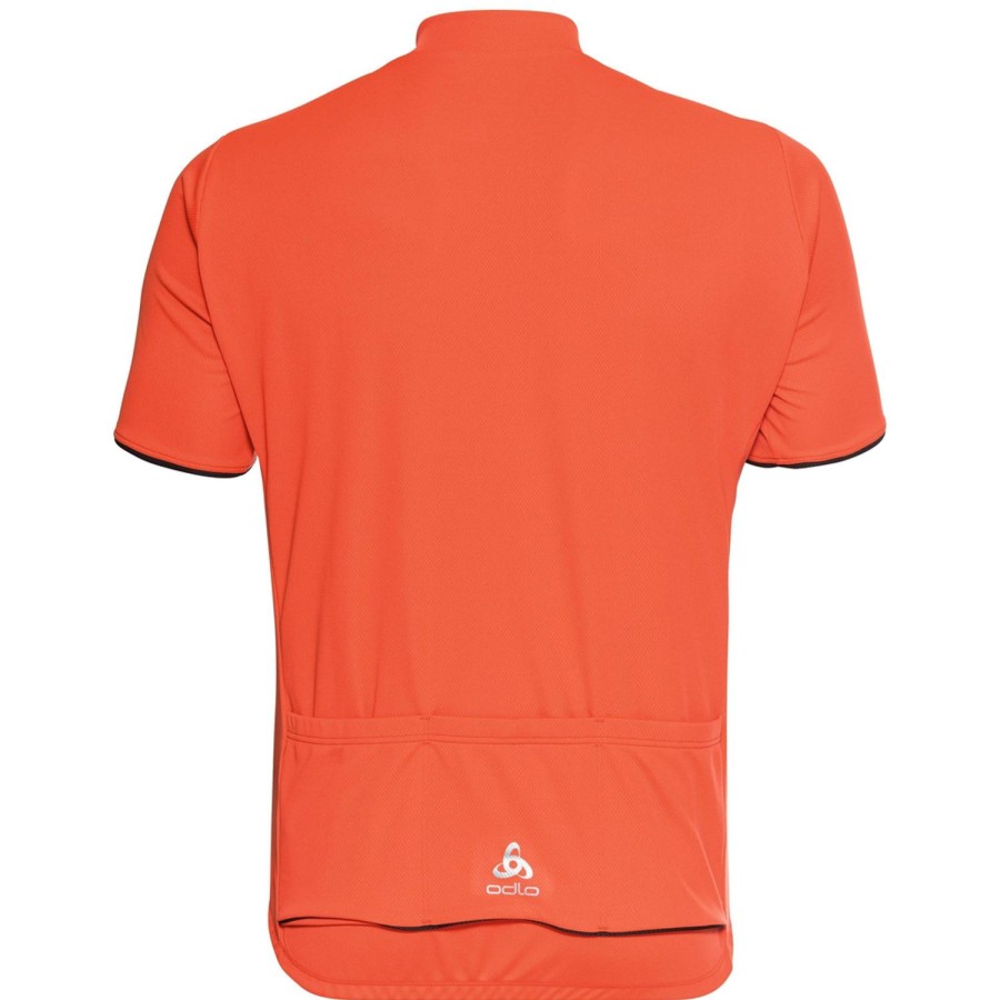 Cycling & Triathlon Odlo Cycling Apparel Men | Odlo Essentials Fiets Shirt Met Halve Rits