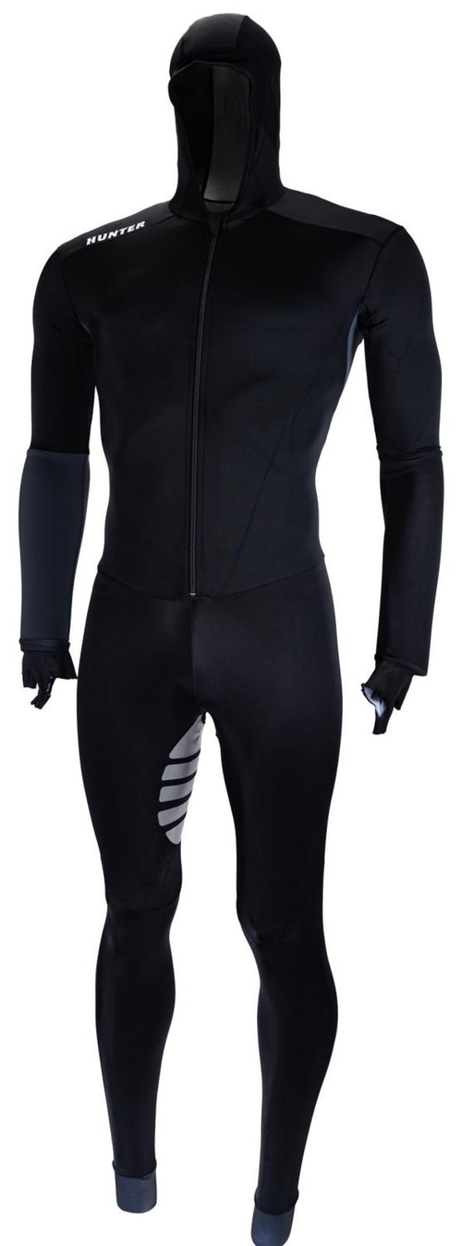 Skating Hunter Ice Skate Apparel | Hunter Speedsuit Base Lycra Grey