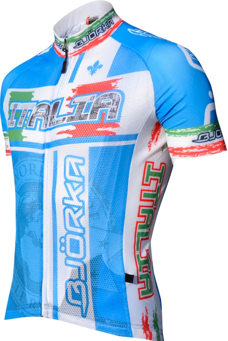 Cycling & Triathlon Bjorka Cycling Apparel Men | Bjorka Maillot World Italie Blue