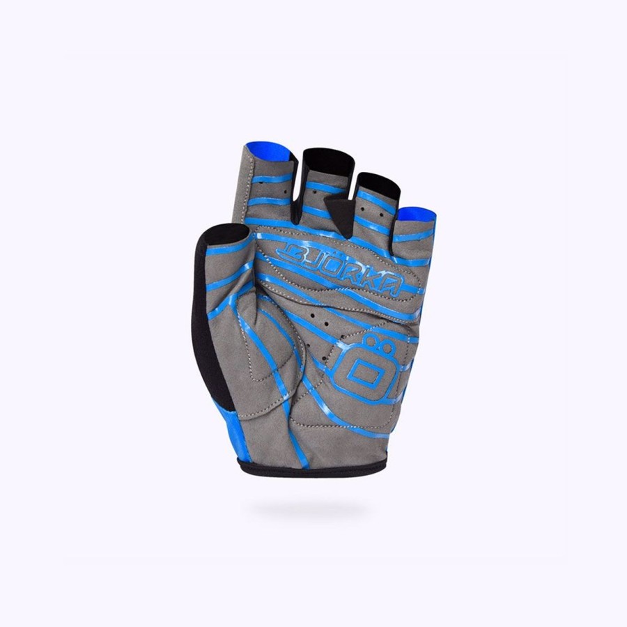 Cycling & Triathlon Bjorka Cycling Gloves Short | Bjorka Bike Glove Isoard Blue/Black