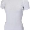 Thermal- & Underwear Avento Thermal Undershirts | Avento Base Layer White Sleeve Crew Neck Shirt - Woman