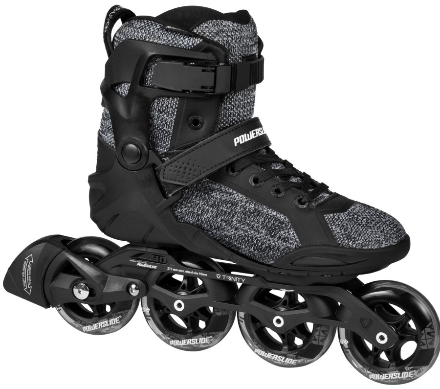 Skating Powerslide Inline Skates | Powerslide Phuzion Radon Enzo Black White 90