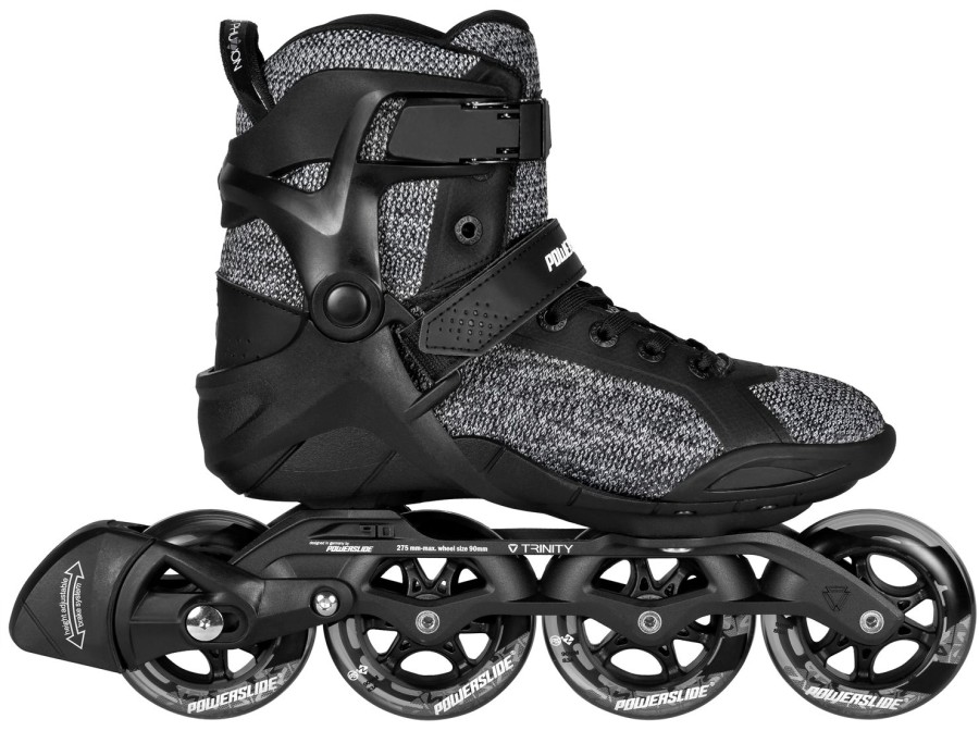 Skating Powerslide Inline Skates | Powerslide Phuzion Radon Enzo Black White 90