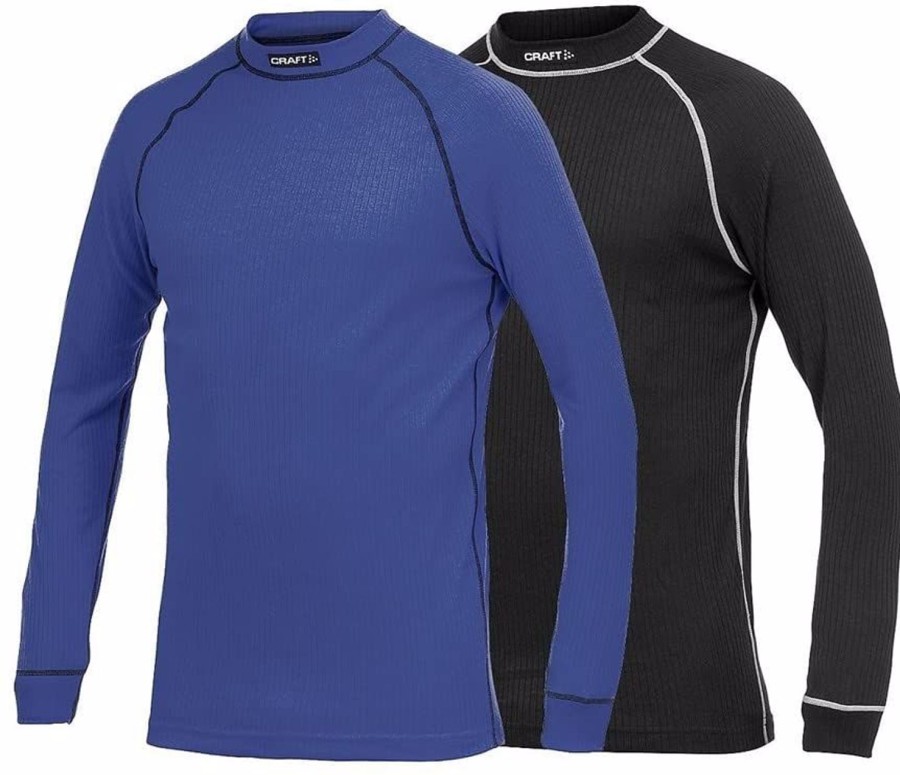 Thermal- & Underwear Craft Undershirts | Craft Active Longsleeve Crewneck 2-Pack Black+Dark Blue