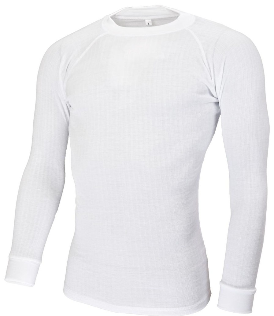 Thermal- & Underwear Avento Undershirts | Avento Thermoshirt Men White (Long Sleeve) 723