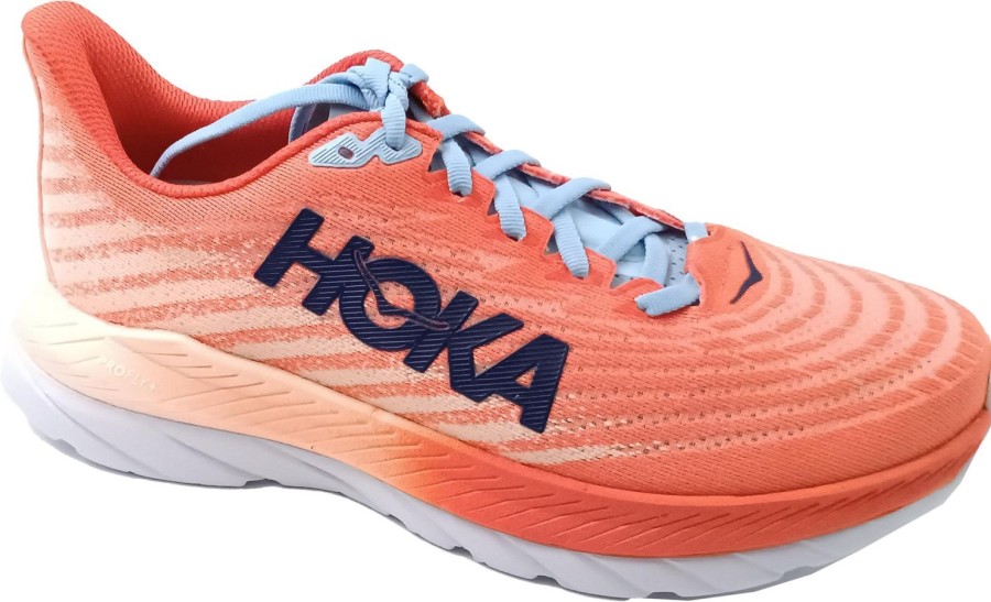 Running & Hiking Hoka One One Runningshoes | Hoka One One Mach 5 Camellia/Peach Parfait