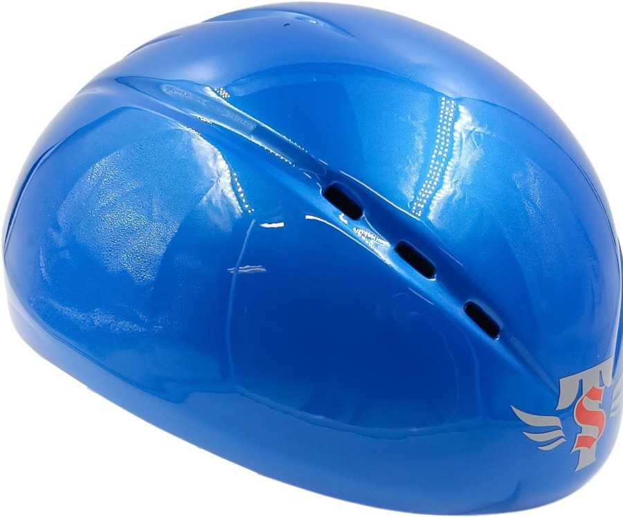 Skating Skate-Tec Ice Accessoires | Skate-Tec Ice Skating Helmet 010 Carbon Blue