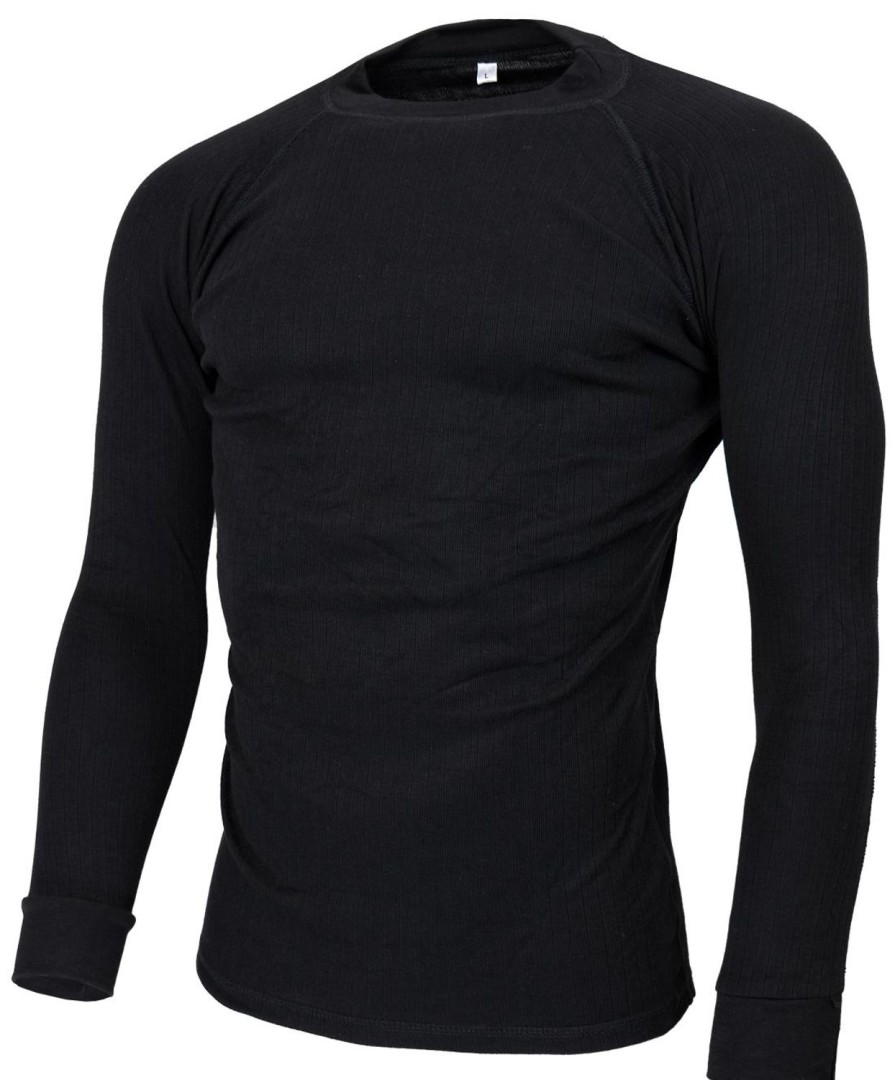 Thermal- & Underwear Avento Undershirts | Avento Thermoshirt Men Black (Long Sleeve) 723