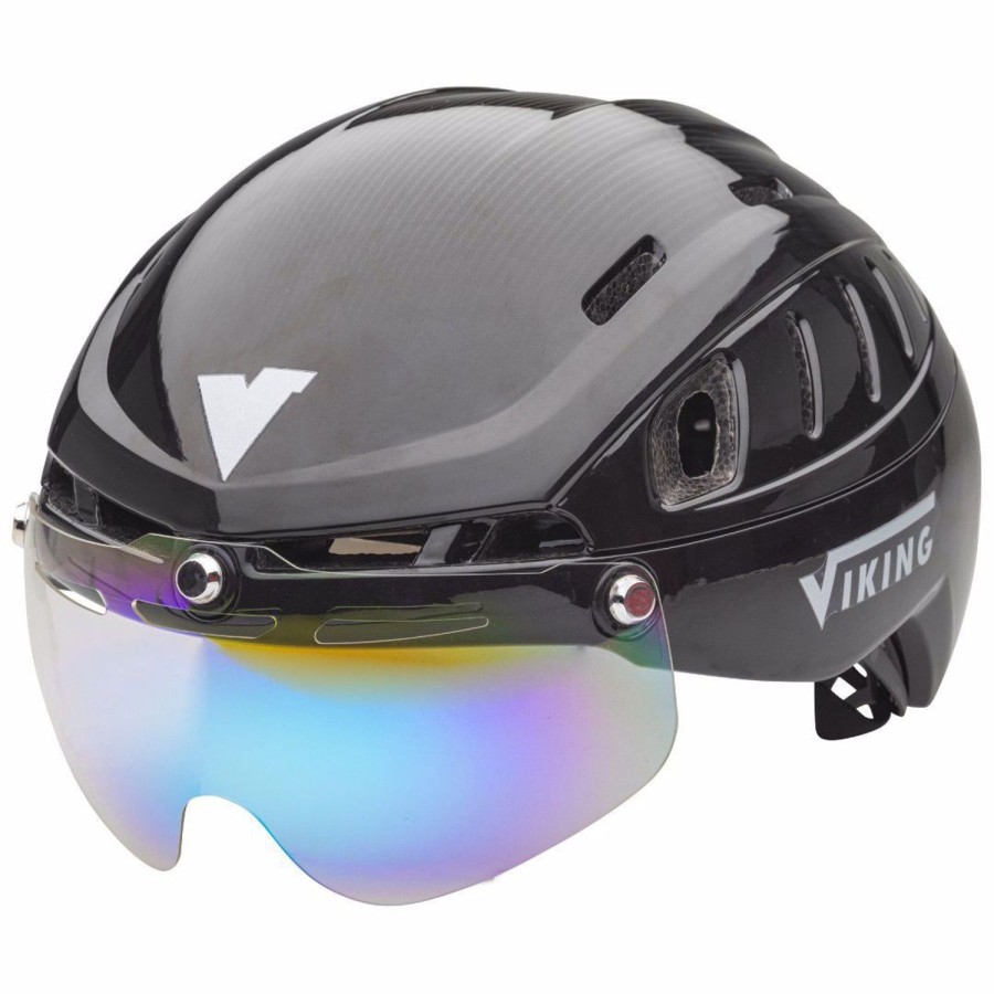 Skating Viking Ice Accessoires | Viking Sparrow Ice Skating Helmet Black/Silver