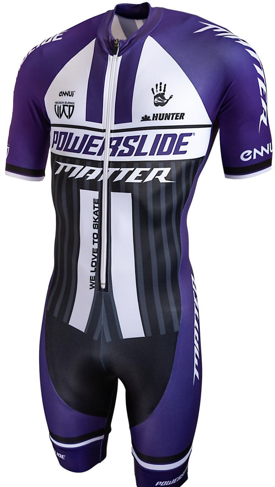 Skating Powerslide Skate Apparel | Powerslide Inline Skinsuit World Purple Sleeve 2019