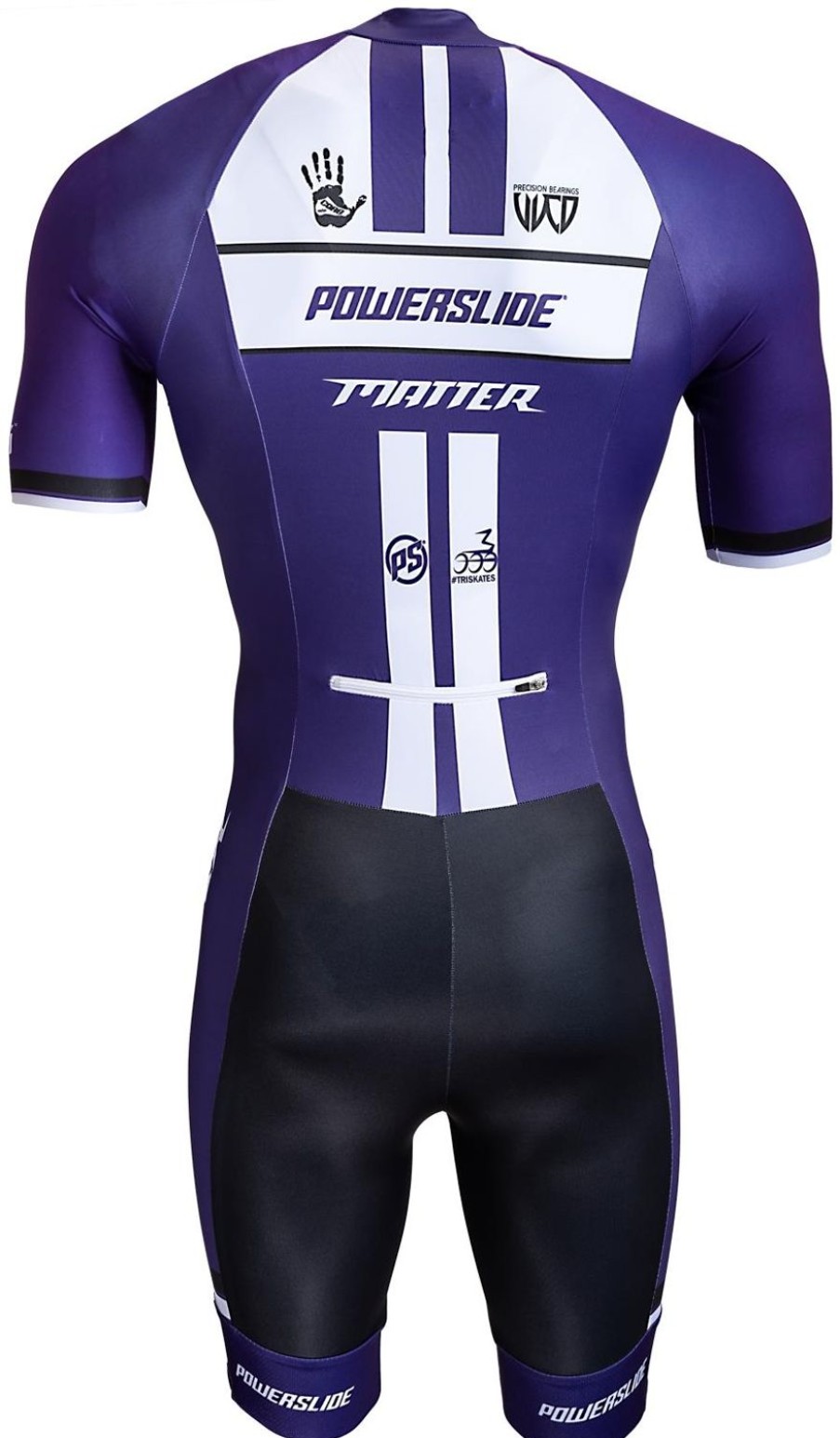 Skating Powerslide Skate Apparel | Powerslide Inline Skinsuit World Purple Sleeve 2019