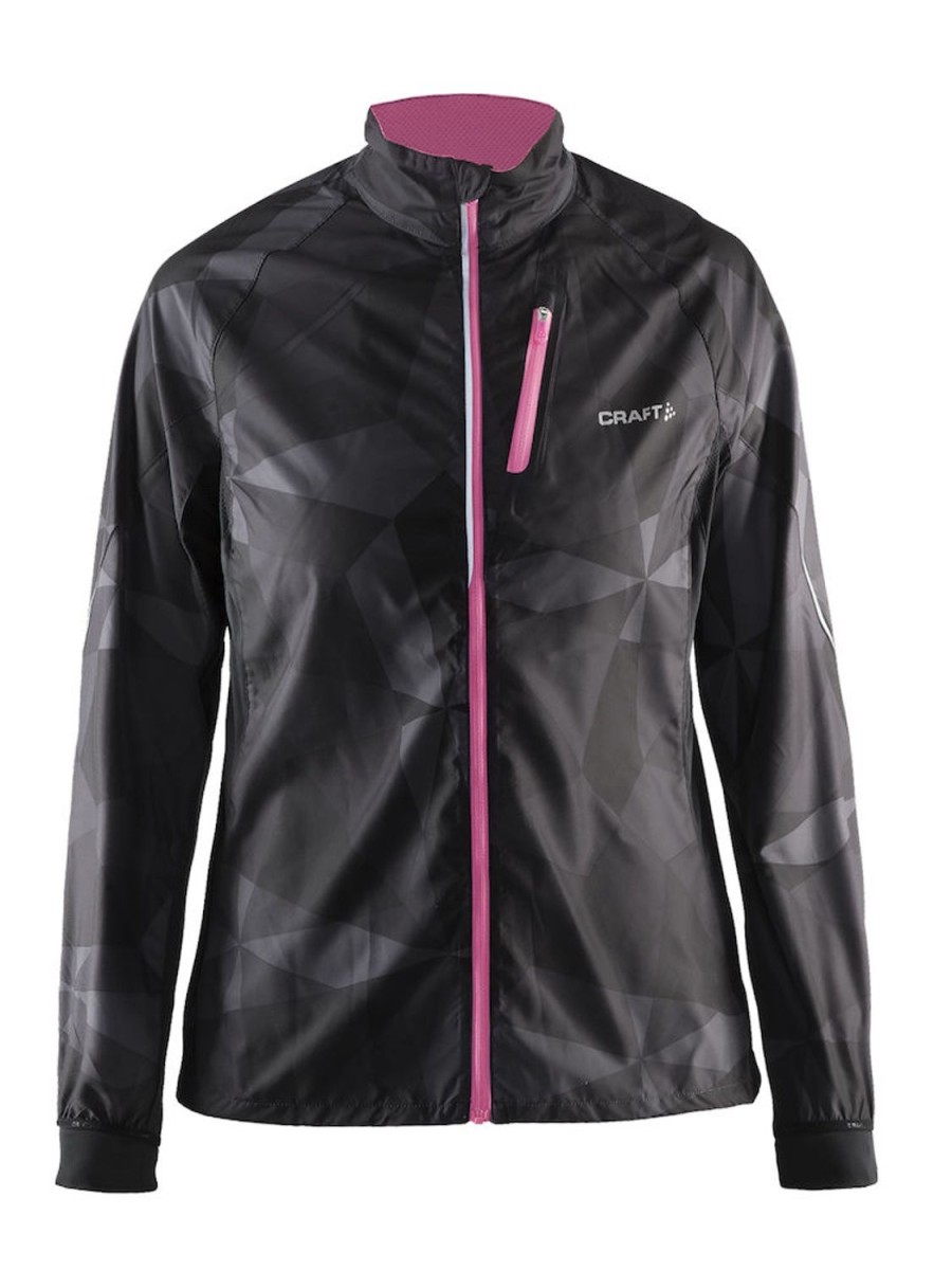 Running & Hiking Craft Sportjackets | Craft Pxc Storm Jacket Woman Black/Blossum