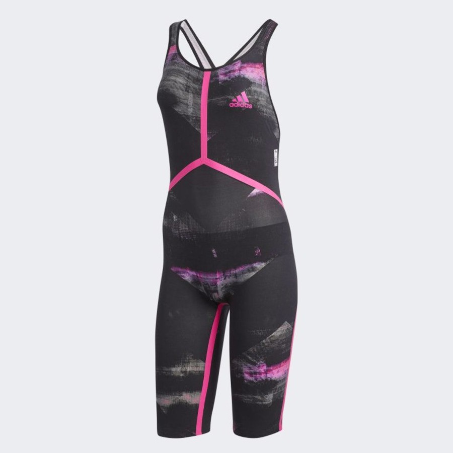 Cycling & Triathlon Adidas Swimsuits Women | Adidas Wms Adizero Breaststroke Black/Shock Pink