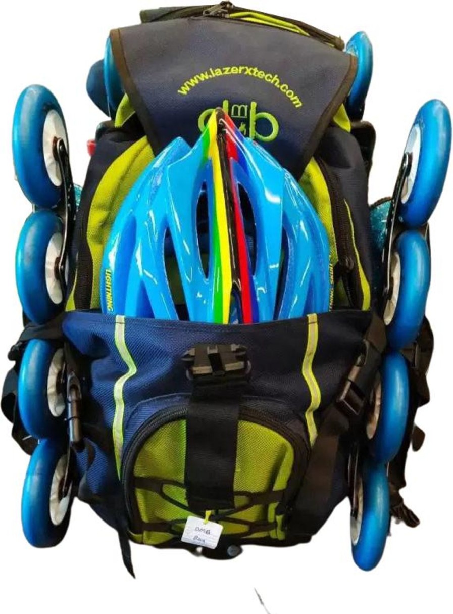 Skating DMB Skating And Skate Bags | Dmb Backpack Dark Blue/Fluor Yellow